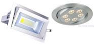 Recessed luminaires and downlights