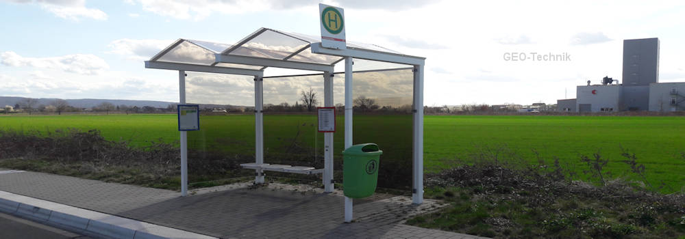 Solarbeleuchtung für Bushaltestelle