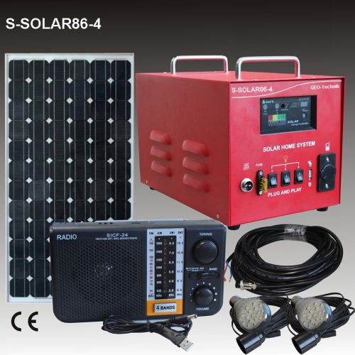 Solar Power and Lighting for small Home 100W
