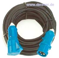 Cable adaptador CEE de 3 polos 16A a enchufe Schuko, 3m