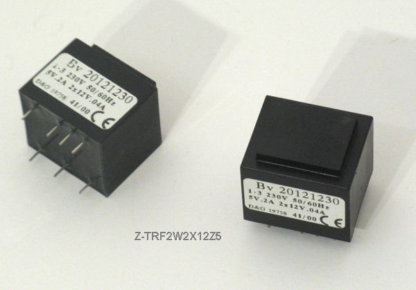 Print Transformer 2.3VA 2x12V 1x5V  BV2012 1230
