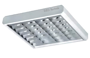 Louver Light T8 Monza 60x60 cm 4x18W Darklight electronic