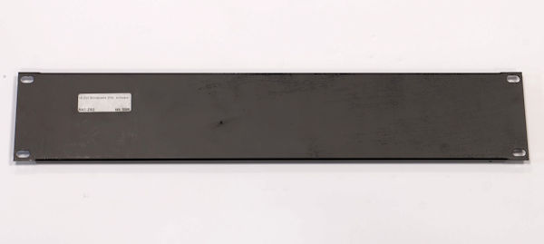 19-Zoll Blindplatte 2HE, schwarz