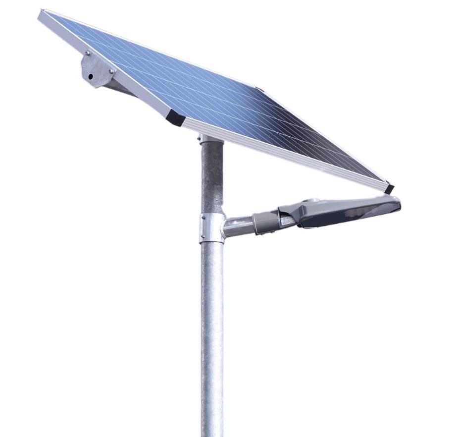 Solar Street Light LED 30W/ 120W Hybride 100% Operation with pole